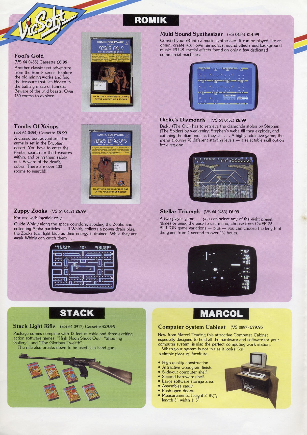 Vicsoft Winter 83 - 84 Catalogue