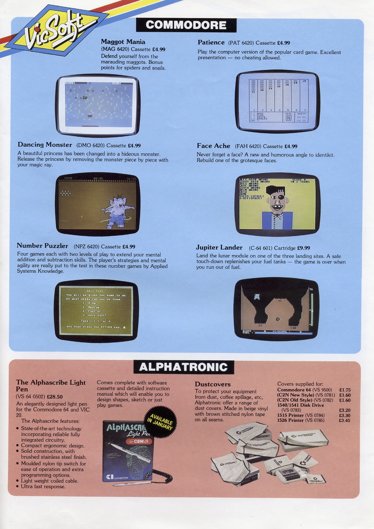 Vicsoft Winter 83 - 84 Catalogue