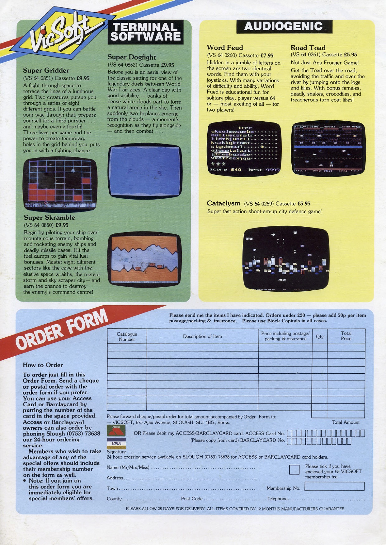 Vicsoft Winter 83 - 84 Catalogue