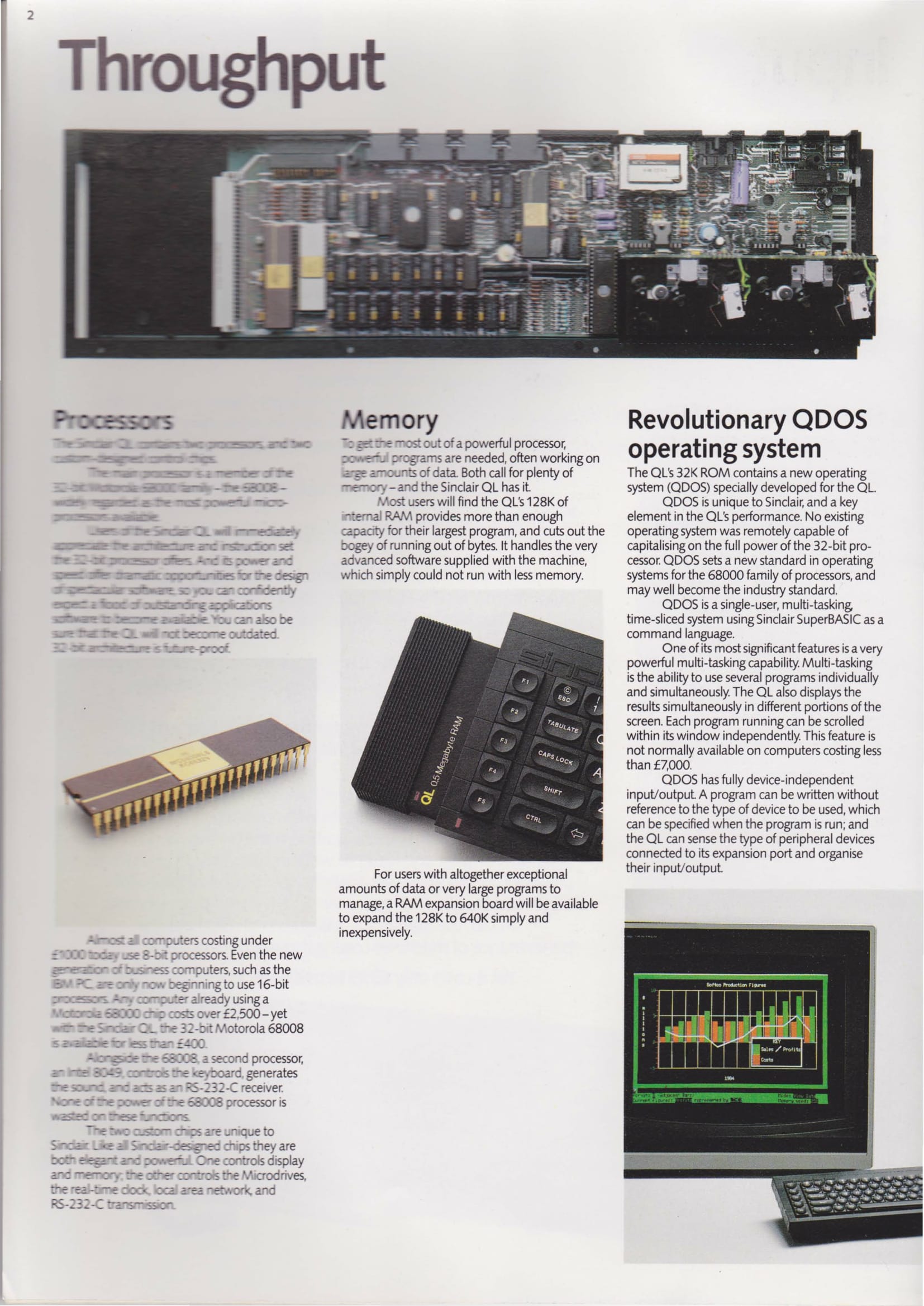 Sinclair QL Launch Press Kit page 04