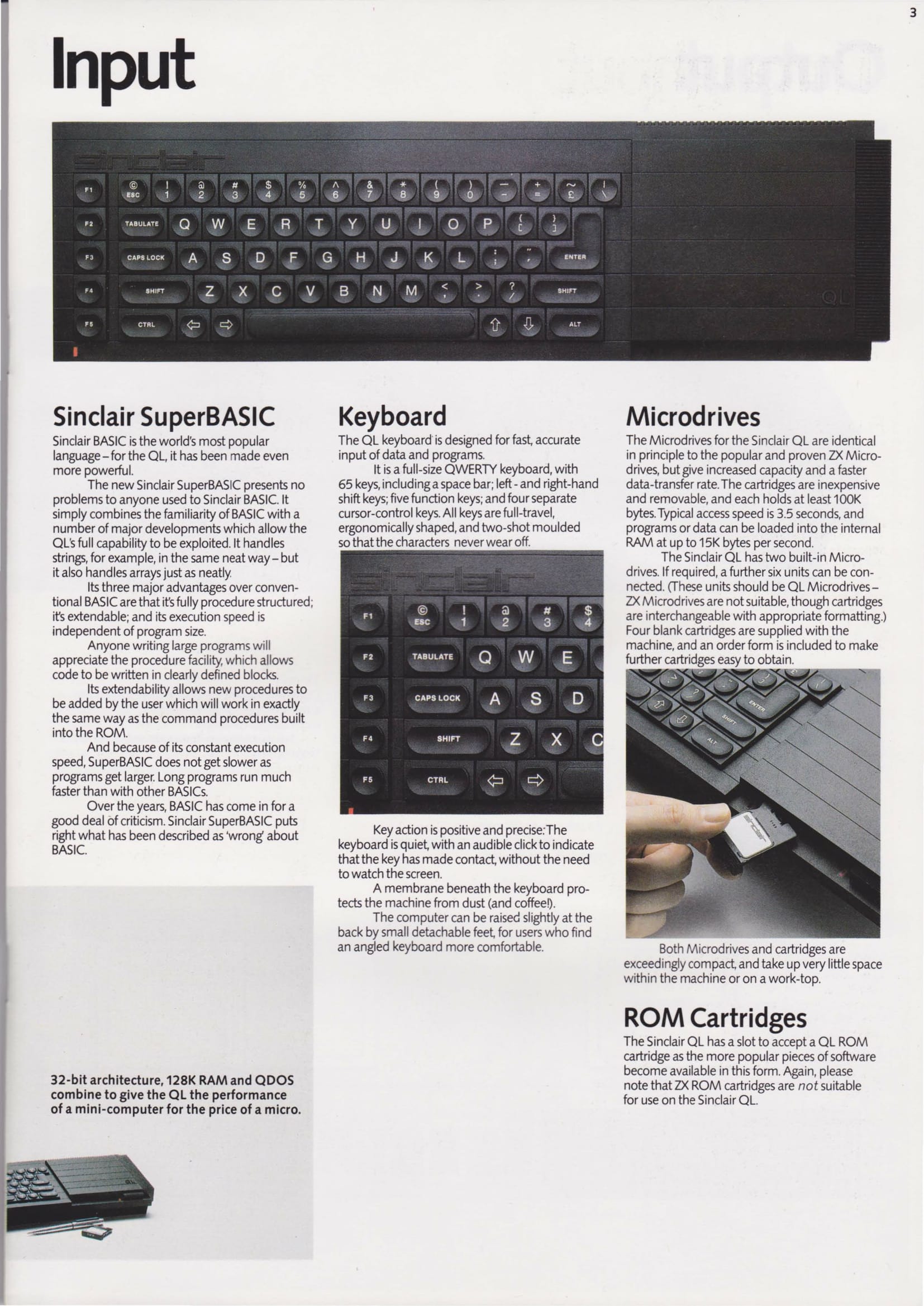 Sinclair QL Launch Press Kit page 05