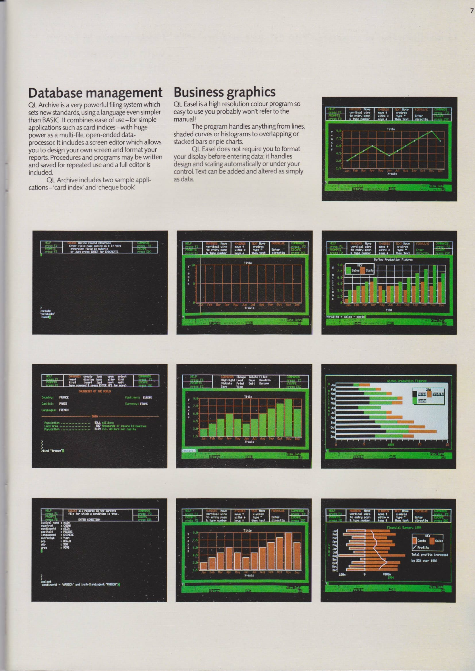 Sinclair QL Launch Press Kit page 09