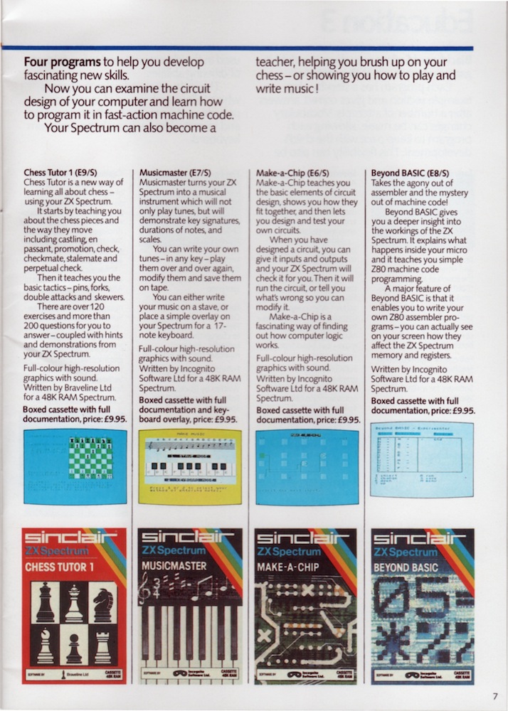 ZX Spectrum Software Catalogue January 1984