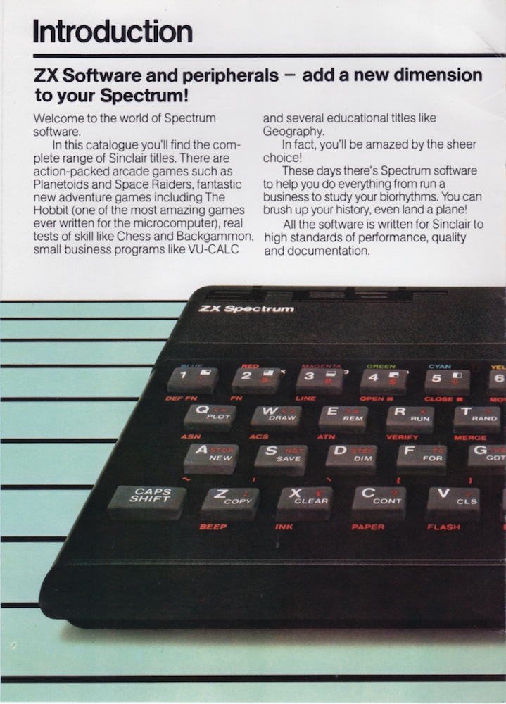 ZX Spectrum Software Catalogue June 1983