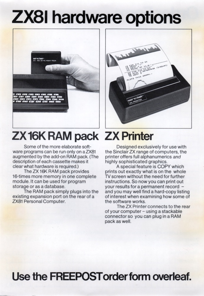 ZX81 Software Catalogue May 1982