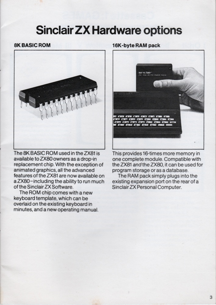 ZX81 Software Catalogue