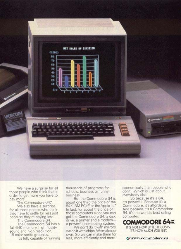 Commodore 64 Advert