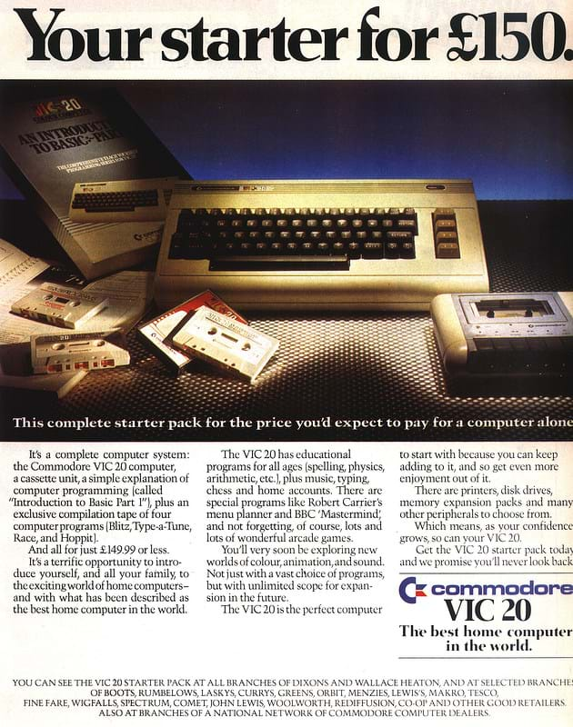 VIC 20 Advert