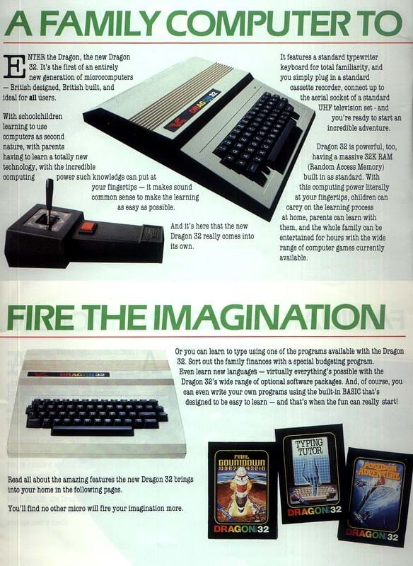 Dragon 32 Advert