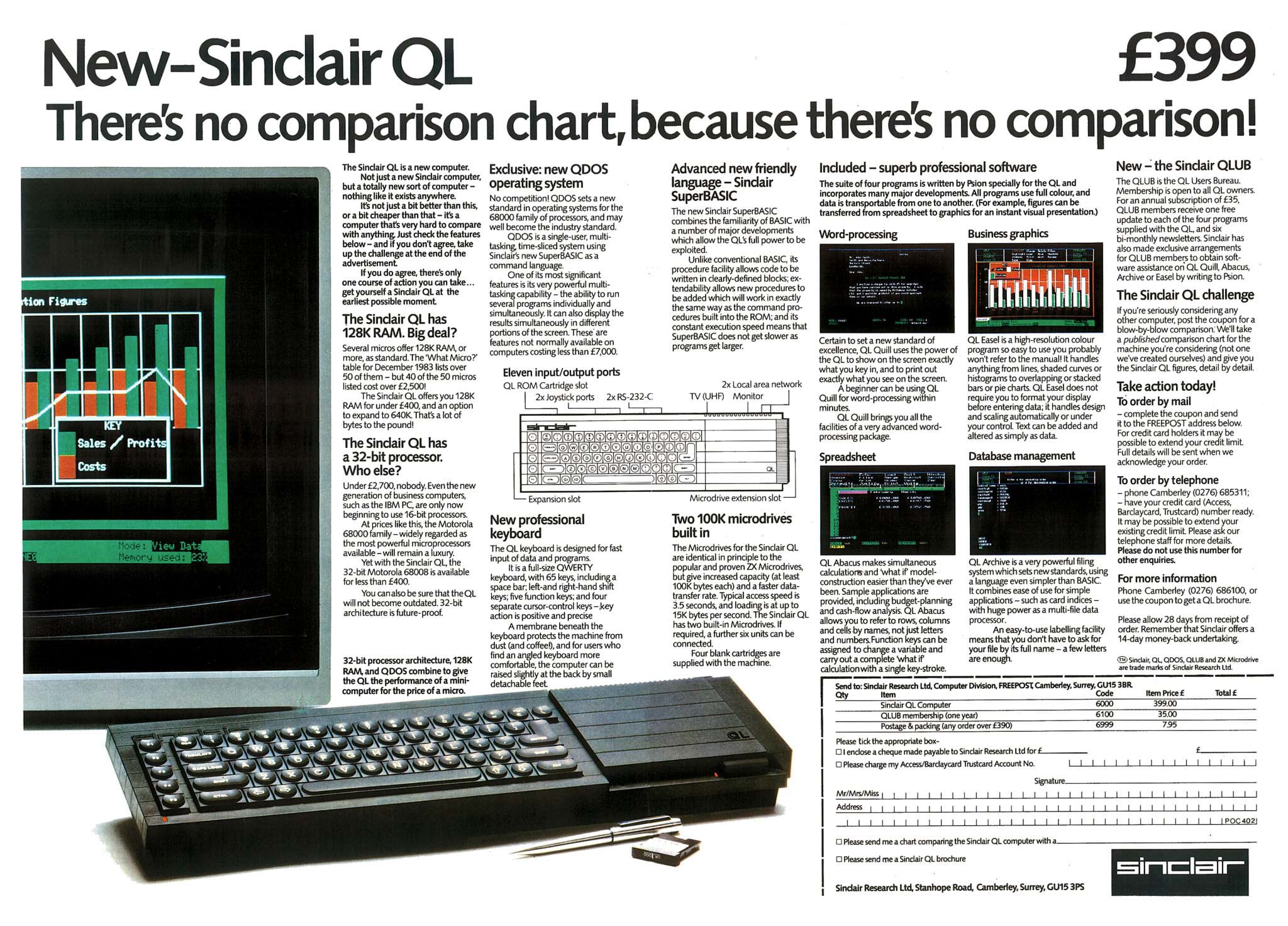 Sinclair QL Advert