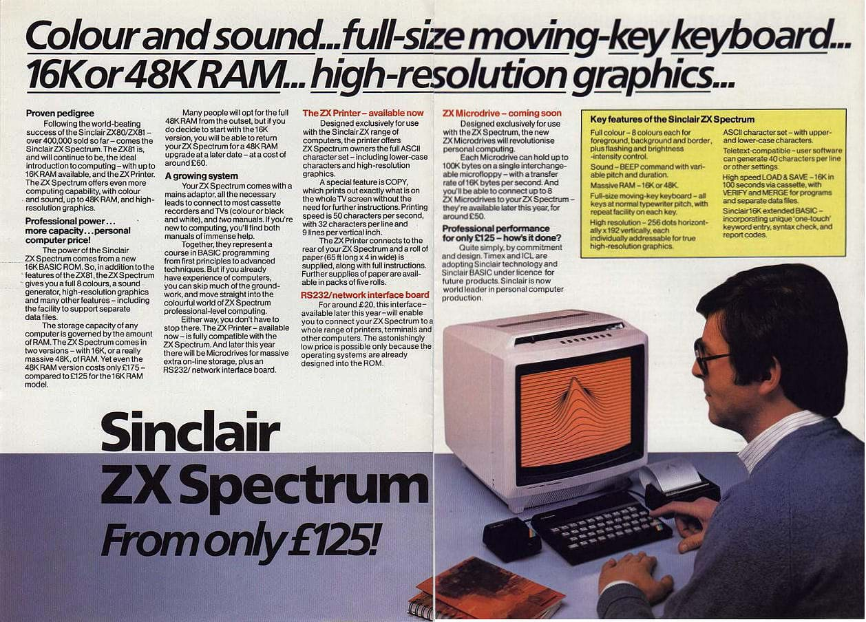 ZX Spectrum Advert