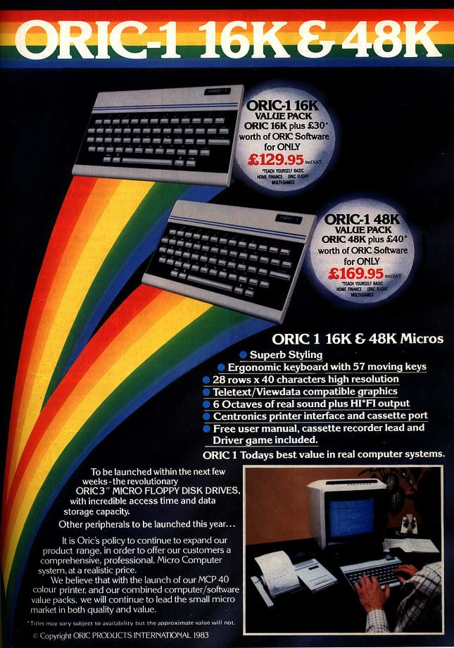 Oric-1 Advert