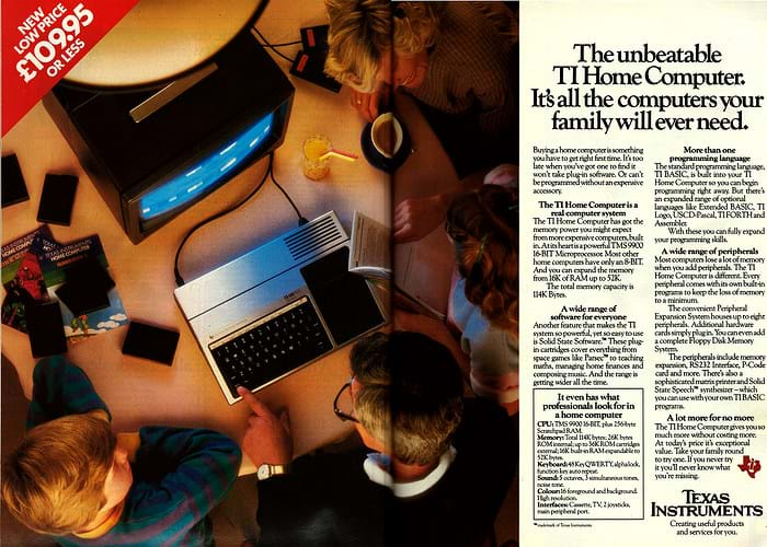 TI-99/4A Advert