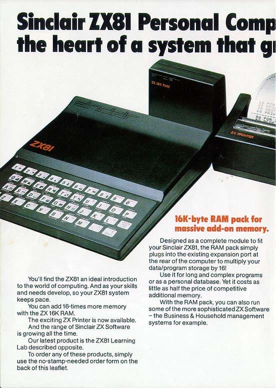 ZX81 Personal Computer System