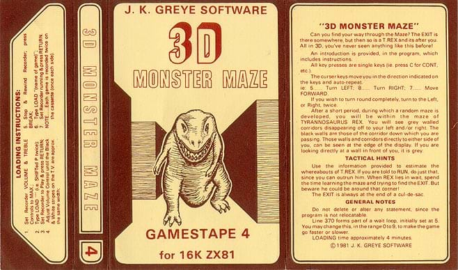 1 - 3D Monster Maze (1981)