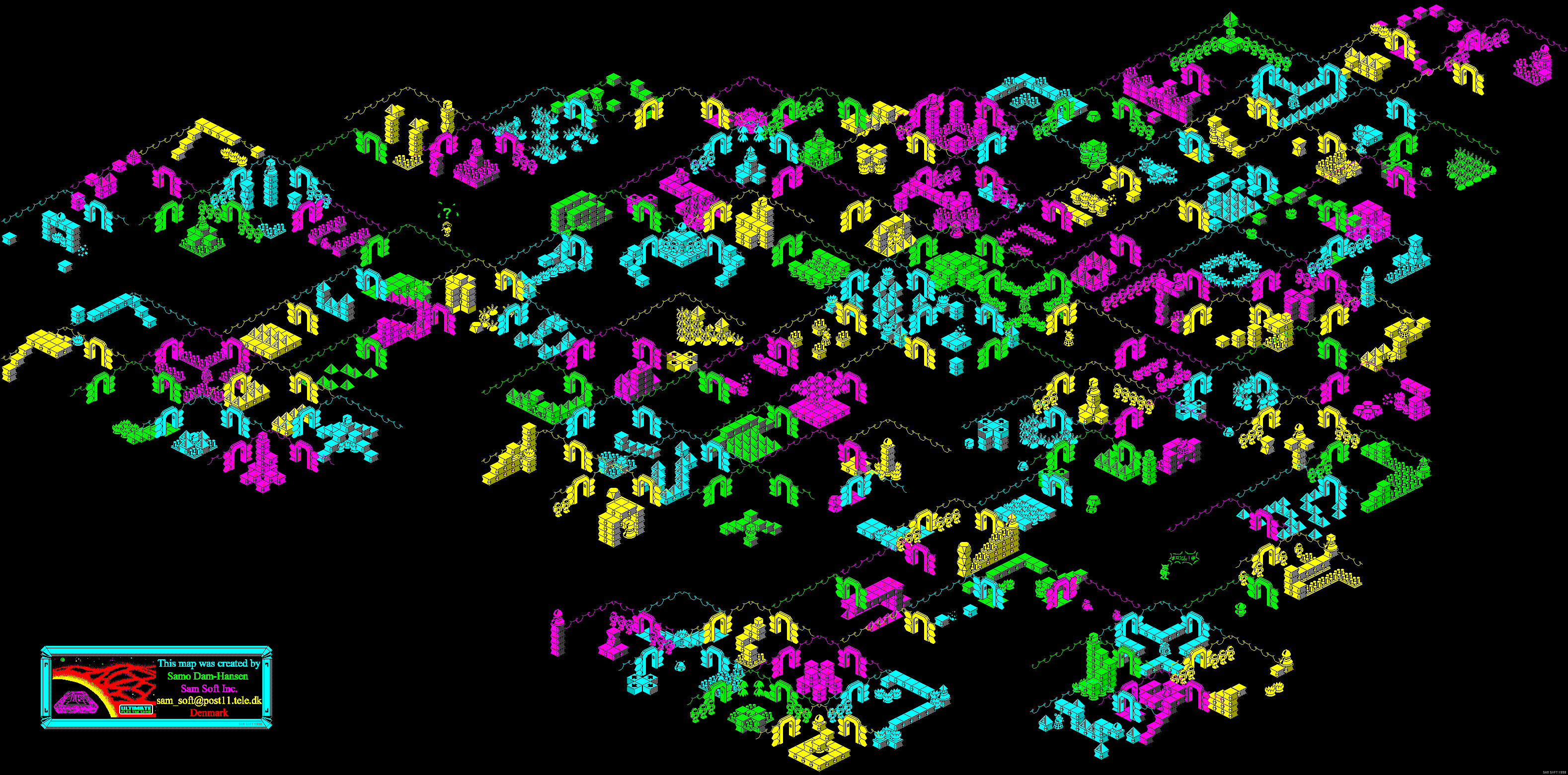 Alien 8 Game Map