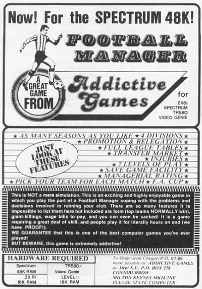 Football Manager Advert