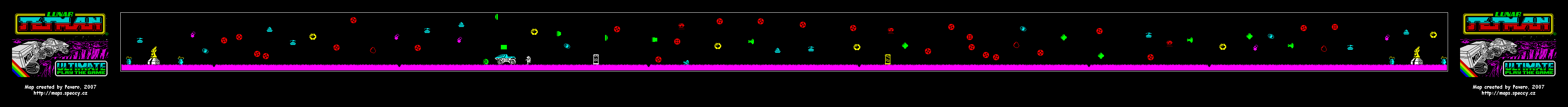 Lunar Jetman Game Map